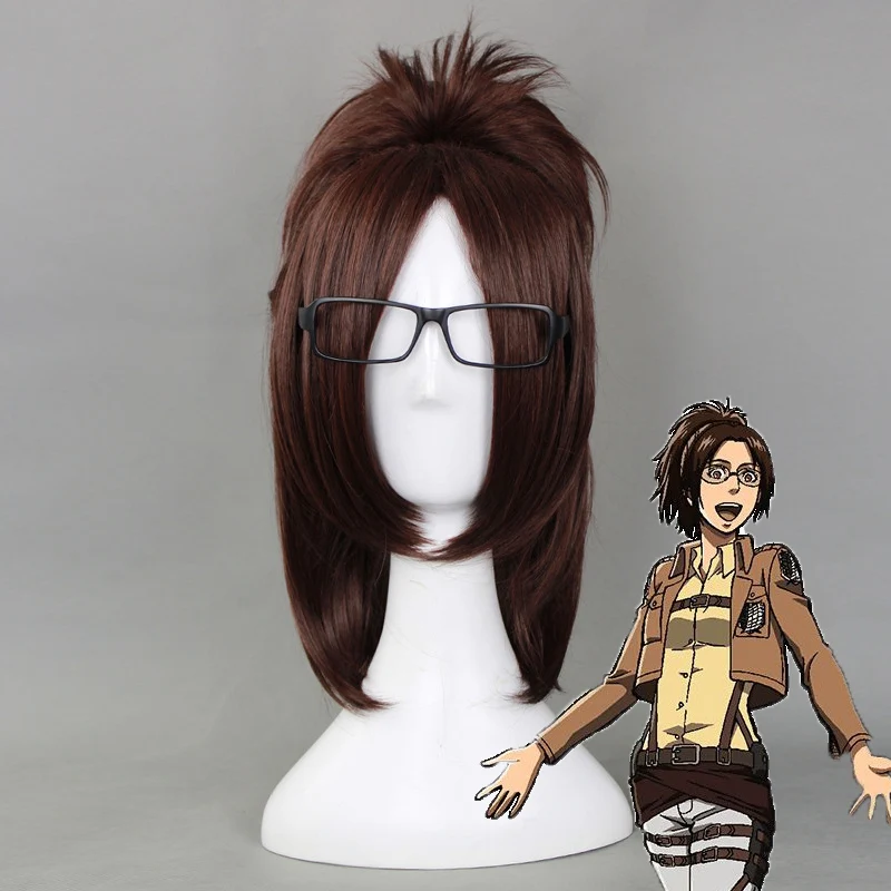 Attack on Titan Hans Zoe Wigs Brown Heat Resistant Synthetic Hair Cosplay Wig + Wig Cap + Glasses
Attack on Titan Hans Zoe Wigs Brown Heat Resistant Synthetic Hair Cosplay Wig + Wig Cap + Glasses