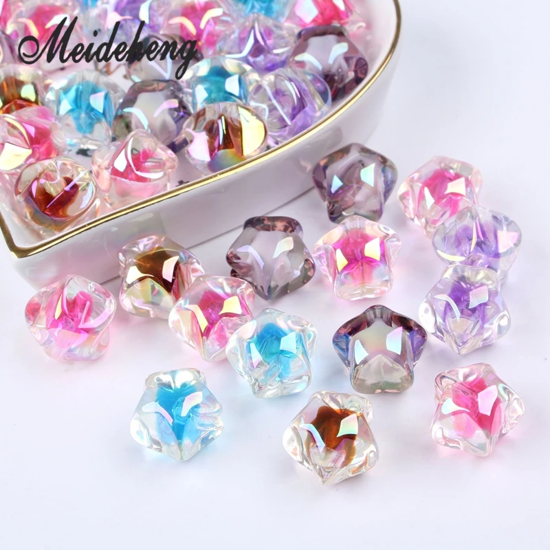 10PCS Acrylic Beads Double color Rainbow Star Popping Bead For Jewelry Making Single Hole Fashion Circle Headrope Handmade
10PCS Acrylic Beads Double color Rainbow Star Popping Bead For Jewelry Making Single Hole Fashion Circle Headrope Handmade