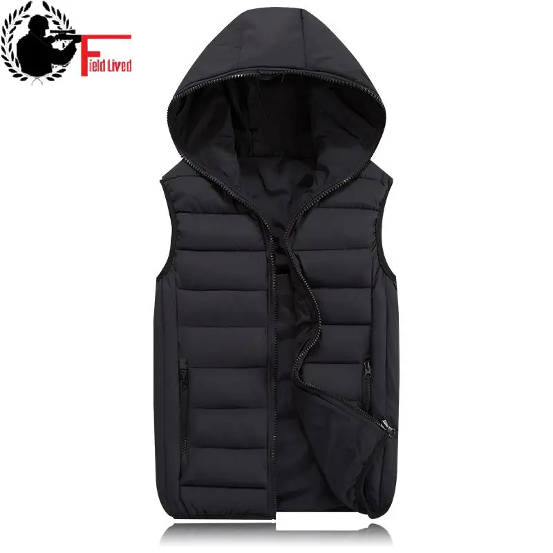 Warm Sleeveless Jacket 2019 Men Thickening Cotton Down Vest Hat Hooded Vest Winter Waistcoat for Male Casual Tank Windbreaker
Warm Sleeveless Jacket 2019 Men Thickening Cotton Down Vest Hat Hooded Vest Winter Waistcoat for Male Casual Tank Windbreaker