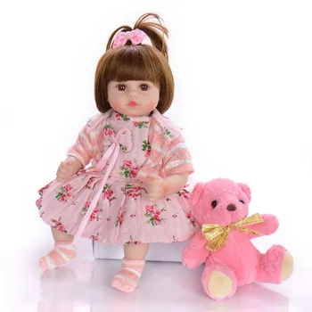18 Inch Lifelike Reborn bebe Doll Soft Silicone reborn toddler 48 cm Real Looking Baby Toy For Kids Christmas Birthday Gifts
18 Inch Lifelike Reborn bebe Doll Soft Silicone reborn toddler 48 cm Real Looking Baby Toy For Kids Christmas Birthday Gifts