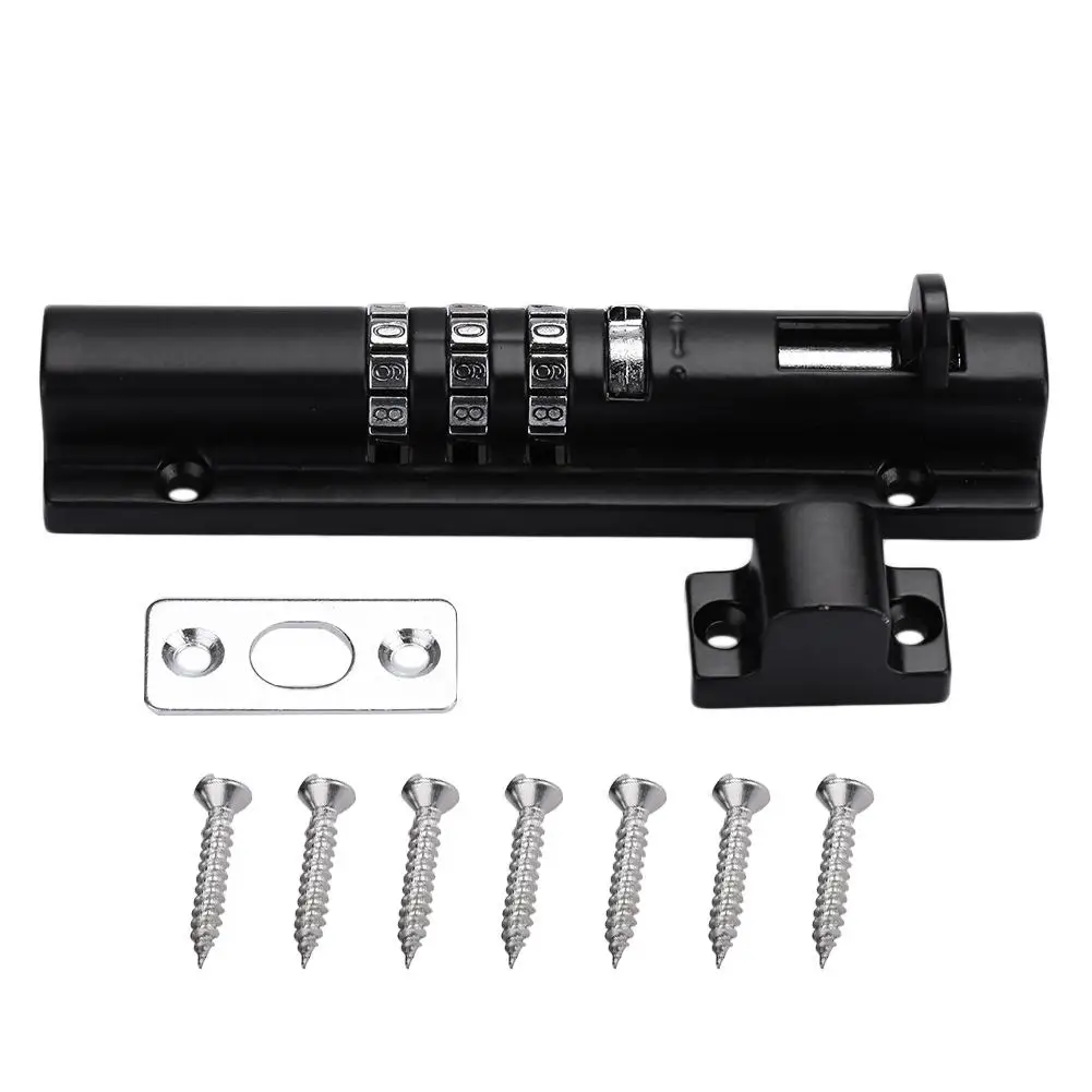 Zinc Alloy Black Flat Lock Door Bolt Stainless Steel Bolt Latch Lock Practical Windows Sliding Lock Equipment
Zinc Alloy Black Flat Lock Door Bolt Stainless Steel Bolt Latch Lock Practical Windows Sliding Lock Equipment
