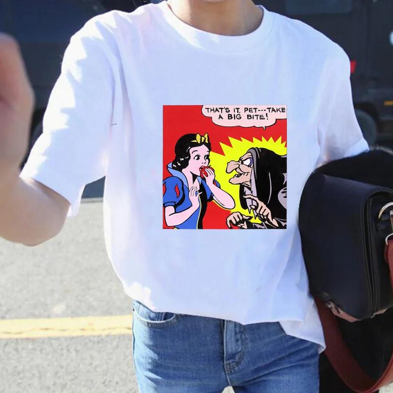 Harajuku lady cartoon print short-sleeved shirt Korean version of the big boy loose summer T-shirt casual round neck cotton top
Harajuku lady cartoon print short-sleeved shirt Korean version of the big boy loose summer T-shirt casual round neck cotton top