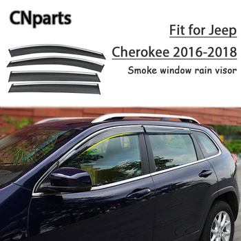 CNparts 4pcs ABS For Jeep Cherokee 2016 2017 2018 Car Styling Smoke Window Sun Visor Keep Fresh Air convection Accessories
CNparts 4pcs ABS For Jeep Cherokee 2016 2017 2018 Car Styling Smoke Window Sun Visor Keep Fresh Air convection Accessories