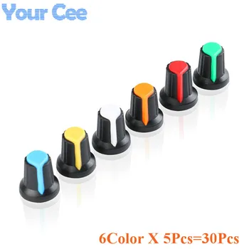WH148 Potentiometer knob Cap AG2 Plastic knob for Diameter 6mm Plum Handle Yellow Orange Blue White Red Green 6color *5PCS=30PCS
WH148 Potentiometer knob Cap AG2 Plastic knob for Diameter 6mm Plum Handle Yellow Orange Blue White Red Green 6color *5PCS=30PCS