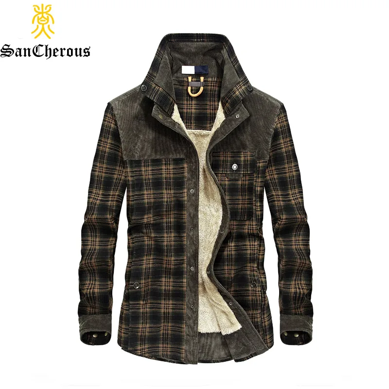 2019 New Men 100% Cotton Liner Casual Shirts Outerwear Plaid Thick Wool Liner Autumn Winter Shirt
2019 New Men 100% Cotton Liner Casual Shirts Outerwear Plaid Thick Wool Liner Autumn Winter Shirt