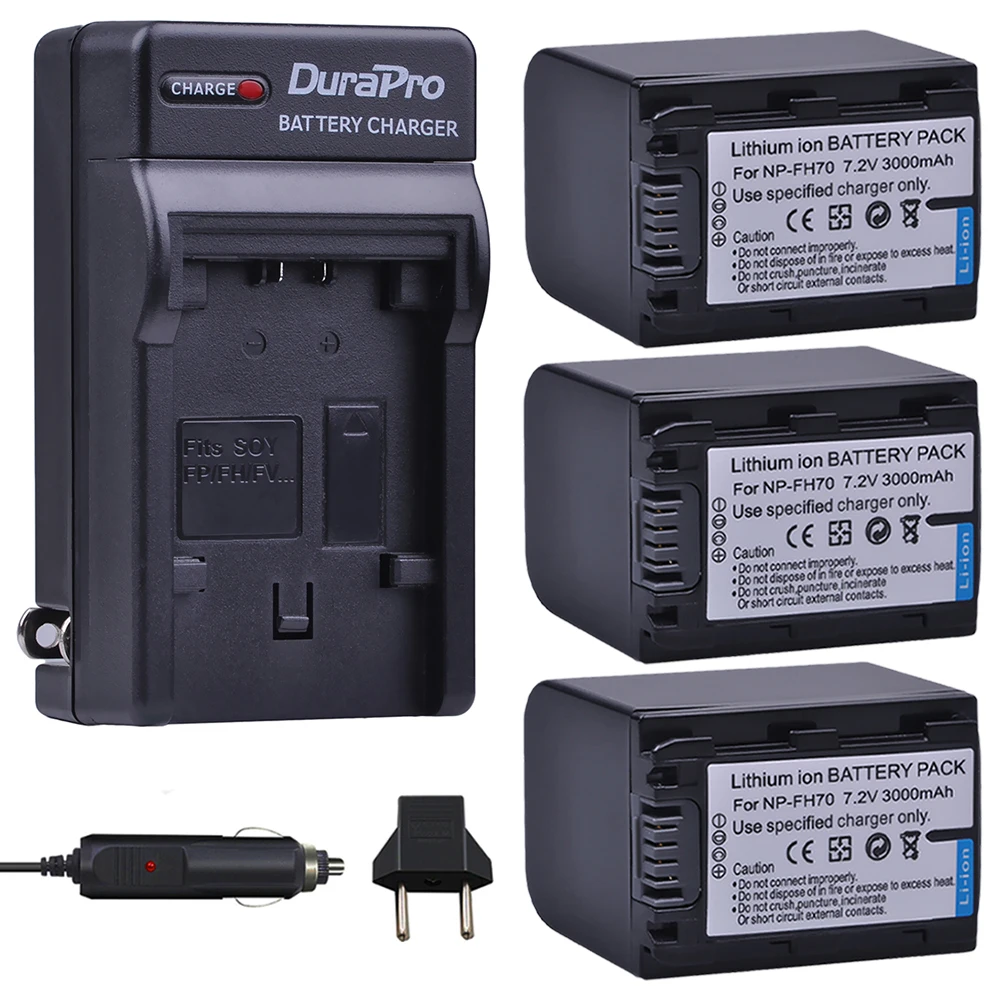 New 3Pcs NP-FH70 NP FH70 NPFH70 Camera Battery + Charger Kits for Sony FH100 A230 A330 A290 A380 Alpha DSLR DSC-HX1 HX100 HX100V
New 3Pcs NP-FH70 NP FH70 NPFH70 Camera Battery + Charger Kits for Sony FH100 A230 A330 A290 A380 Alpha DSLR DSC-HX1 HX100 HX100V