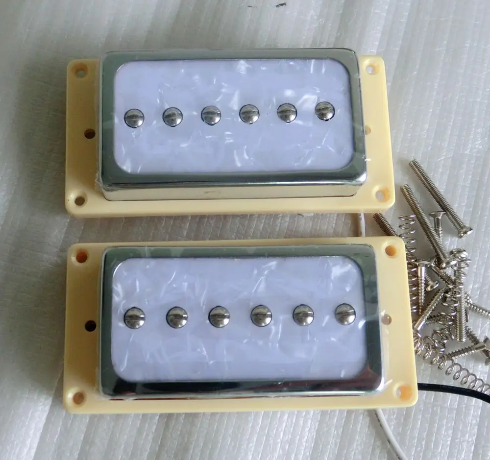 Sell Free Shipping N&B 1set Alnico 5 lp guitar pickups P90 humbucker size guitar pickups with pearloid top
Sell Free Shipping N&B 1set Alnico 5 lp guitar pickups P90 humbucker size guitar pickups with pearloid top