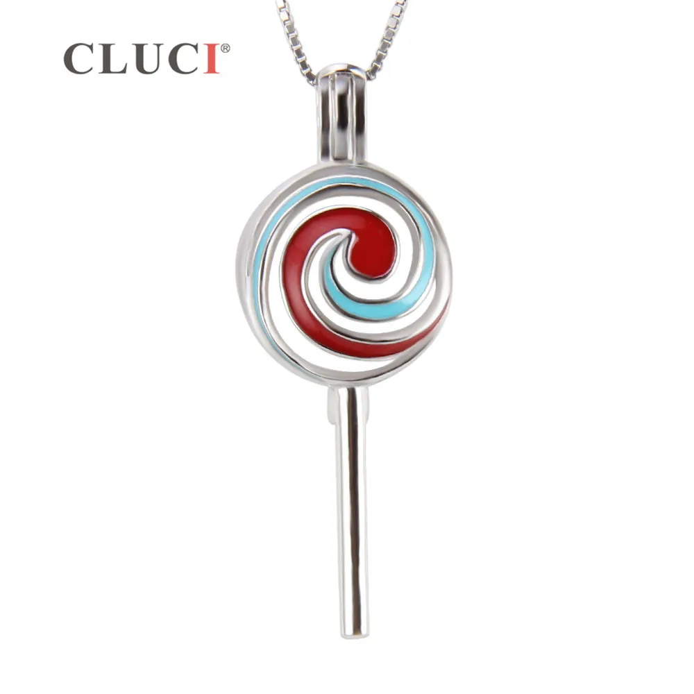 CLUCI 925 Sterling Silver Cute Colorful Spiral Lollipop Pendant Enamel Fashion Jewelry Women Wish Pearl Locket Gift Jewelry
CLUCI 925 Sterling Silver Cute Colorful Spiral Lollipop Pendant Enamel Fashion Jewelry Women Wish Pearl Locket Gift Jewelry