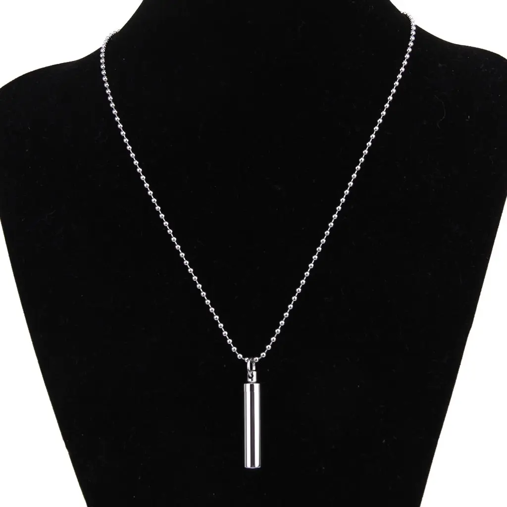 SAF-Stainless Steel Pill Case Holder Cylinder Cremation Urn Memorial Pendant Necklace Keepsake 49*11mm
SAF-Stainless Steel Pill Case Holder Cylinder Cremation Urn Memorial Pendant Necklace Keepsake 49*11mm