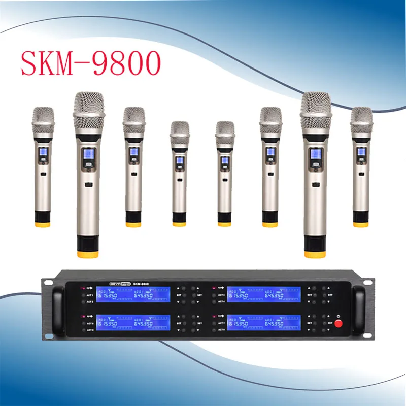 8 Channel Stage Karaoke Wireless Microphone System for KTV Singers with Wireless Mic System
8 Channel Stage Karaoke Wireless Microphone System for KTV Singers with Wireless Mic System