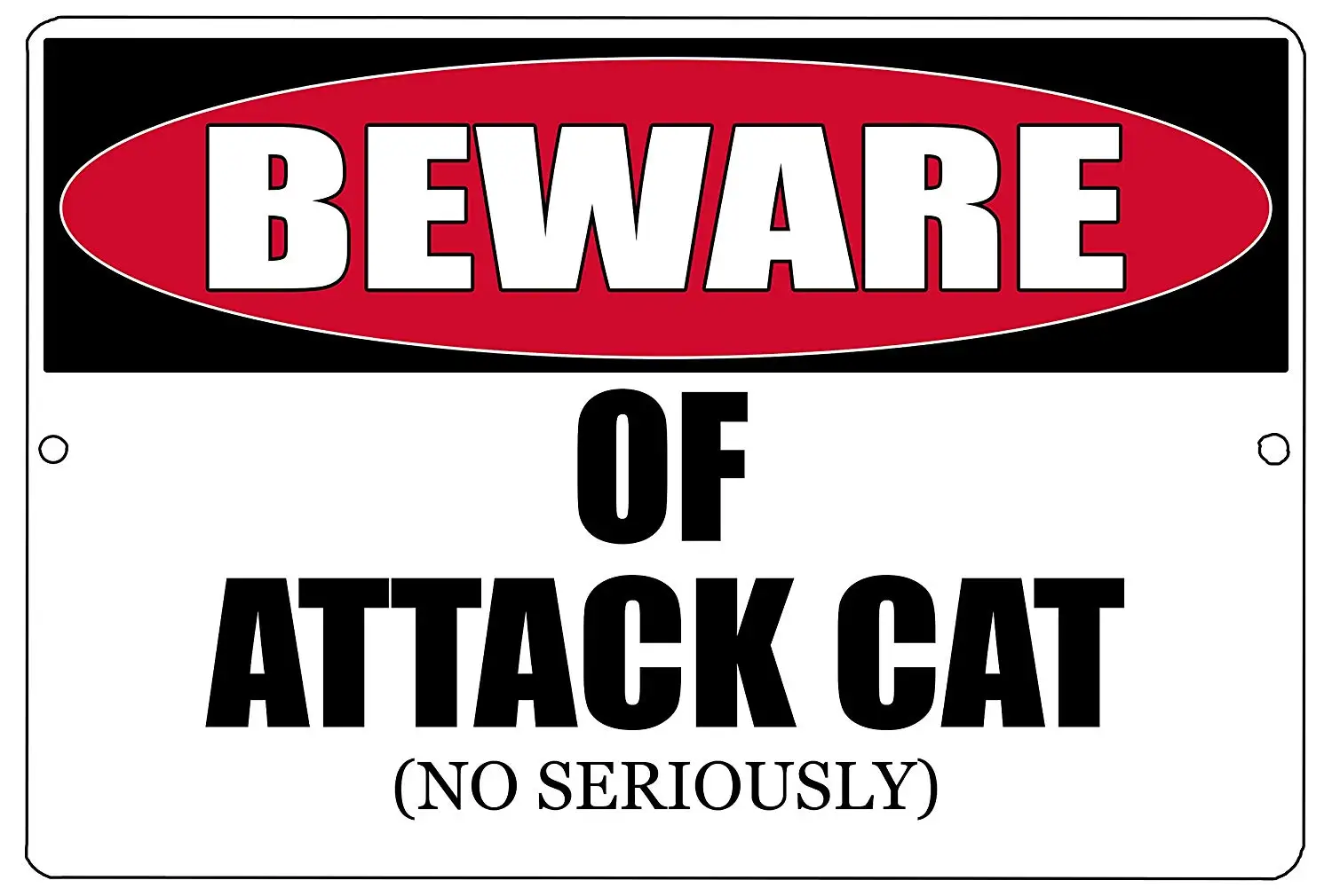For Rogue River Tactical Funny Beware of Attack Cat Metal Tin Sign Kitten Kitchen Wall Decor Warning Sign
For Rogue River Tactical Funny Beware of Attack Cat Metal Tin Sign Kitten Kitchen Wall Decor Warning Sign