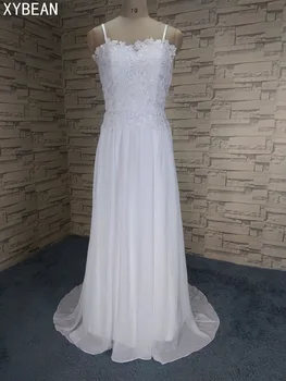 Cheap Price ! 2019 New Free Shipping Spaghetti Straps Floor-Length Lace Chiffon Wedding Dresses
Cheap Price ! 2019 New Free Shipping Spaghetti Straps Floor-Length Lace Chiffon Wedding Dresses