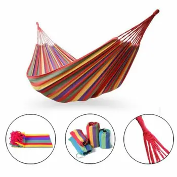 Outdoor Leisure collapsible canvas Hammocks Ultralight Camping Hammock with Backpack Hanging Hammock Portable Cotton Rope
Outdoor Leisure collapsible canvas Hammocks Ultralight Camping Hammock with Backpack Hanging Hammock Portable Cotton Rope