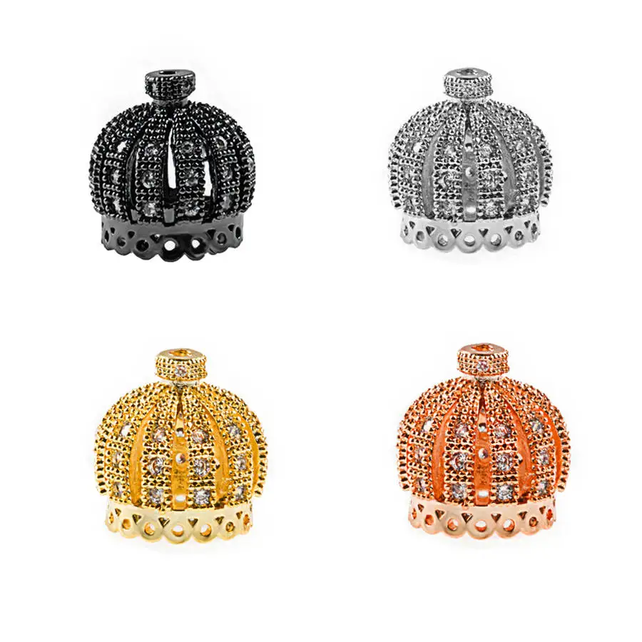 NEW Beads For Jewelry Making Wholesale High Quality Copper Zircon 13mm Crown Tassel Caps DIY Earrings Necklace Accessories
NEW Beads For Jewelry Making Wholesale High Quality Copper Zircon 13mm Crown Tassel Caps DIY Earrings Necklace Accessories