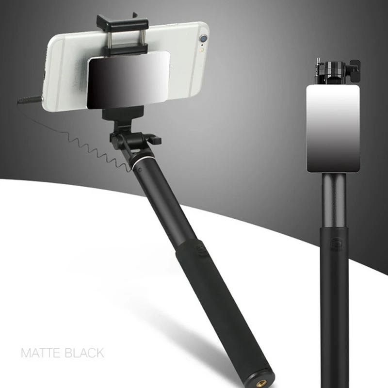 Integrated Folding 360 Degree High-end Wire-controlled Aluminum Alloy Self-timer With Rear View Mirror
Integrated Folding 360 Degree High-end Wire-controlled Aluminum Alloy Self-timer With Rear View Mirror