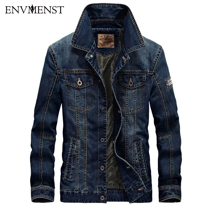 Afs Jep Fashion 2018 Men's Denim Jacket For Men Military Jeans Jacket Top Quality Brand Male Bomber Coats Jackets size 4XL
Afs Jep Fashion 2018 Men's Denim Jacket For Men Military Jeans Jacket Top Quality Brand Male Bomber Coats Jackets size 4XL