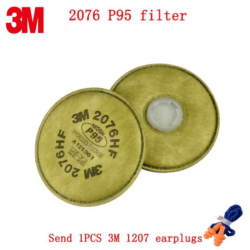 3M 2076 P95 Gas mask filter Genuine security 3M filter sponge against Hydrogen fluoride Acid gas particulates filter
3M 2076 P95 Gas mask filter Genuine security 3M filter sponge against Hydrogen fluoride Acid gas particulates filter