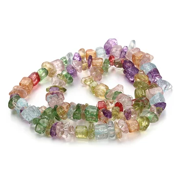 5-8mm 1Strand Approx.80cm/31.5" Loose Colored Crack Imitation Clear Quarts Crystal Points Glass Stone Beads For Jewelry DIYF1833
5-8mm 1Strand Approx.80cm/31.5" Loose Colored Crack Imitation Clear Quarts Crystal Points Glass Stone Beads For Jewelry DIYF1833