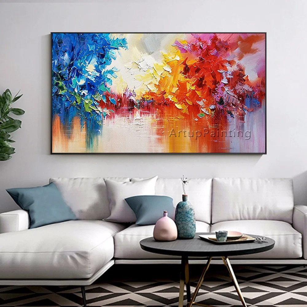 Abstract Lake Tree Oil Painting on Canvas Brightness Horizontal Wall Art Picutres for living room cuadro home decoracion
Abstract Lake Tree Oil Painting on Canvas Brightness Horizontal Wall Art Picutres for living room cuadro home decoracion