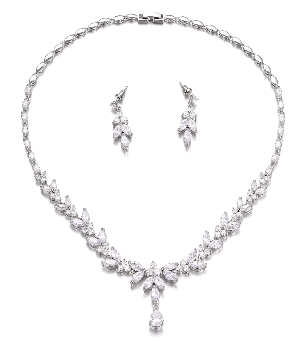 Fashion Creative style CZ necklace and earring sets for Women European Style Vintage Bridal Wedding Jewelry sets Bride jewelry
Fashion Creative style CZ necklace and earring sets for Women European Style Vintage Bridal Wedding Jewelry sets Bride jewelry