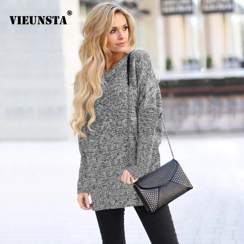 VIEUNSTA Fashion Batwing Long Sleeve Solid Pullover Women Knitted Sweater Jumper Casual O Neck Autumn Winter Knitwear Tops 2XL
VIEUNSTA Fashion Batwing Long Sleeve Solid Pullover Women Knitted Sweater Jumper Casual O Neck Autumn Winter Knitwear Tops 2XL