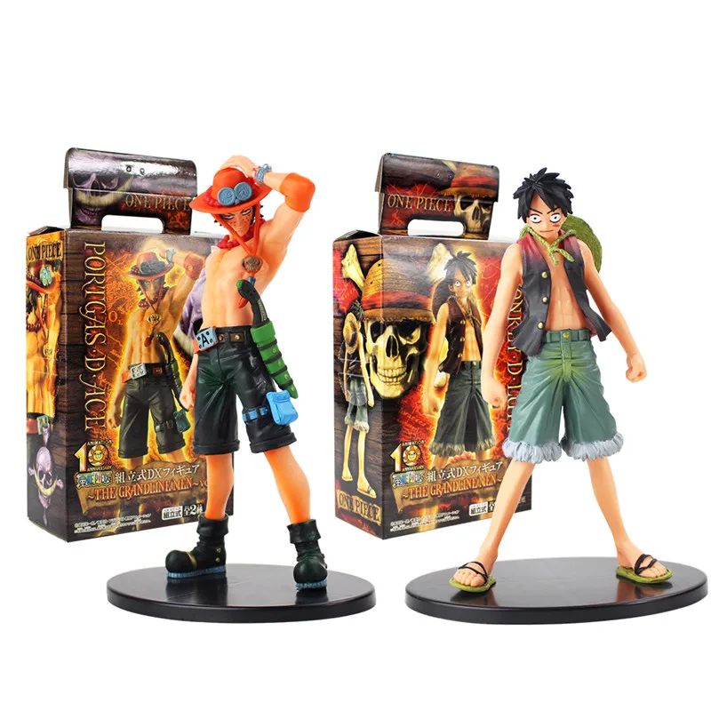 16-17cm 2pcs/lot Luffy and Ace cool action figure model toy with black base PVC Action Figure Model Toy gift Hot anime One Piece
16-17cm 2pcs/lot Luffy and Ace cool action figure model toy with black base PVC Action Figure Model Toy gift Hot anime One Piece