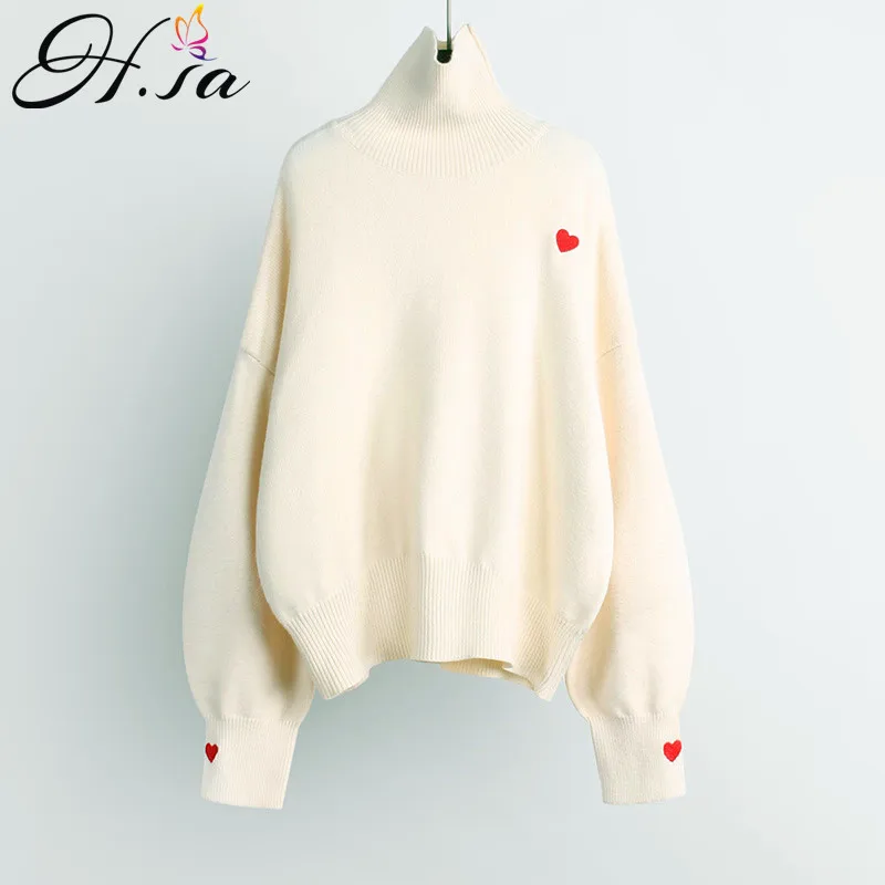 H.SA jersey mujer invierno 2019 Spring Turtleneck Steetwear Knitted Pullover and Sweater Cashmere oversized sweater Pull Femme
H.SA jersey mujer invierno 2019 Spring Turtleneck Steetwear Knitted Pullover and Sweater Cashmere oversized sweater Pull Femme