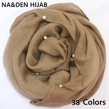 HOT New Fashion Pearl Scarf Plain women Beads scarves winter scarf Soft viscose designer shawl Elegant muslim classical wrap
HOT New Fashion Pearl Scarf Plain women Beads scarves winter scarf Soft viscose designer shawl Elegant muslim classical wrap