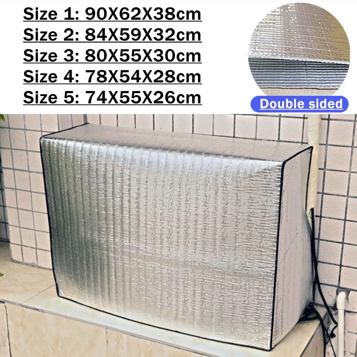 5 Sizes Air Conditioner Dust Cover Protector Double Sided Outdoor Hood External Waterproof Sunproof Clean Protective Cover
5 Sizes Air Conditioner Dust Cover Protector Double Sided Outdoor Hood External Waterproof Sunproof Clean Protective Cover