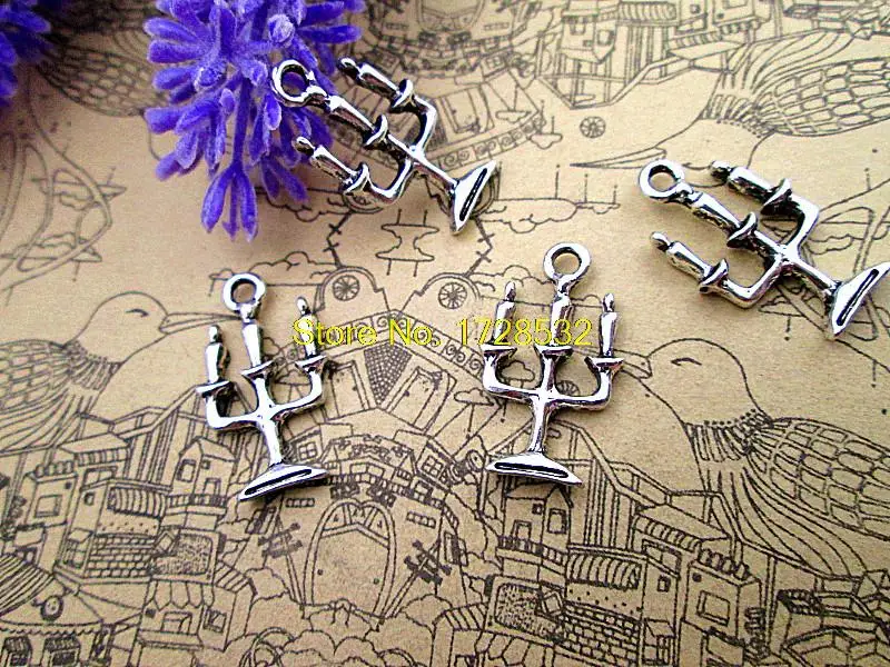 20pcs-- Spooky CANDELABRA Haunted House Charms Antique Tibetan silver Candlestick Charms pendant 24 x14mm
20pcs-- Spooky CANDELABRA Haunted House Charms Antique Tibetan silver Candlestick Charms pendant 24 x14mm