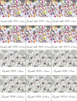1440PCS Glitter Rhinestones Crystal AB SS3-SS12 Non Hot Fix Flat Back Strass Sewing & Fabric Garment Rhinestone Nail Art Stone
1440PCS Glitter Rhinestones Crystal AB SS3-SS12 Non Hot Fix Flat Back Strass Sewing & Fabric Garment Rhinestone Nail Art Stone