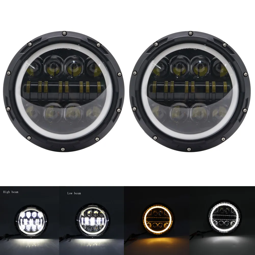 2X Universal 7" Led Car Motorcycle Headlight H4 Phare Farol Moto Headlamp Head Light For Softail Honda Jeep TJ JK Lada Niva 4x4
2X Universal 7" Led Car Motorcycle Headlight H4 Phare Farol Moto Headlamp Head Light For Softail Honda Jeep TJ JK Lada Niva 4x4