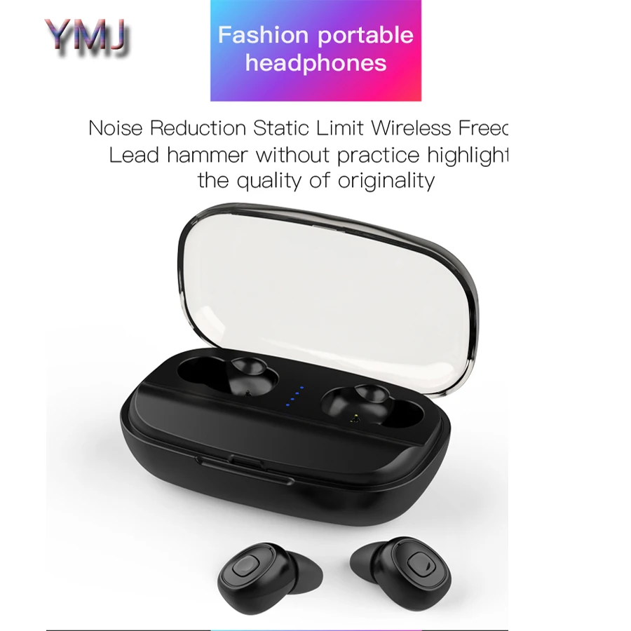 YMJ TWS Fingerprint Touch Bluetooth Earphones HD Stereo Wireless HeadphonesBluetooth 5.0 Earphones TWS Wireless Blutooth Earphon
YMJ TWS Fingerprint Touch Bluetooth Earphones HD Stereo Wireless HeadphonesBluetooth 5.0 Earphones TWS Wireless Blutooth Earphon