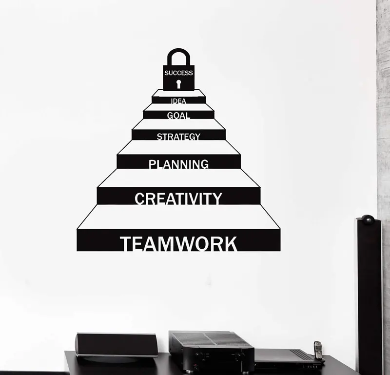 Vinyl wall decals teamwork, space success career ladder, the road to success. Office workspace decorative sticker BG17
Vinyl wall decals teamwork, space success career ladder, the road to success. Office workspace decorative sticker BG17