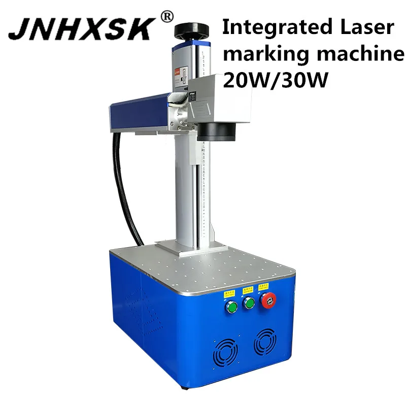 Фото JNHXSK 20 Вт/30 Вт волоконная Лазерная Маркировочная Интегрированная машина 110В/220В CNC