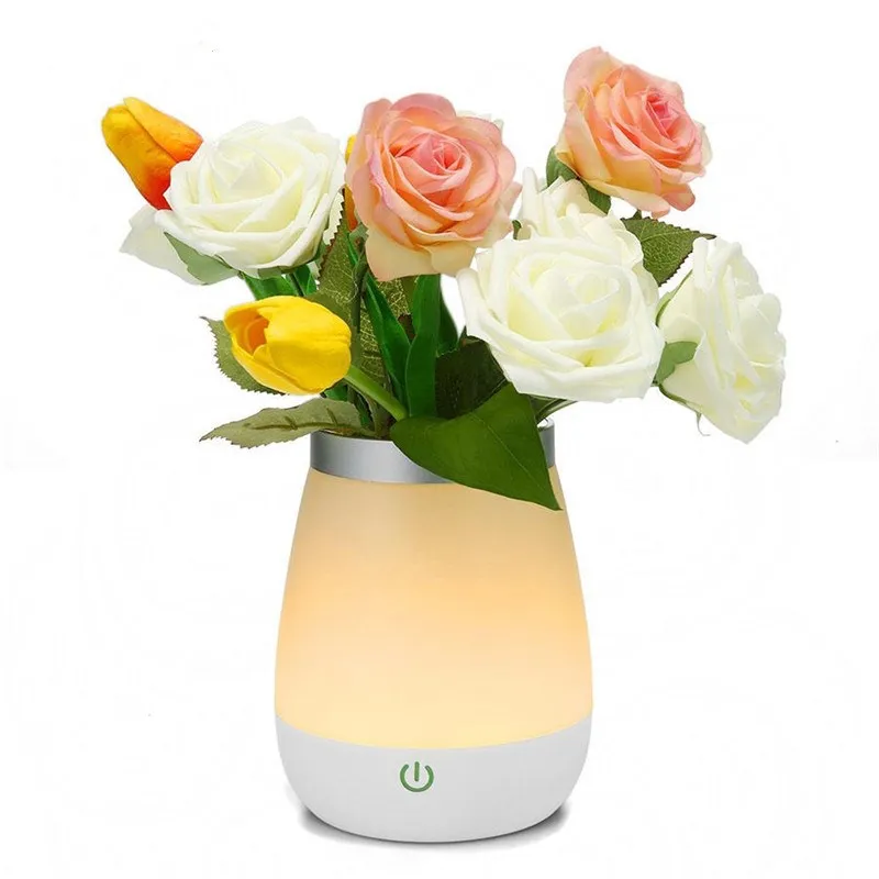 USB Rechargeable Night Light 2-in-1 Flower Plant Vase Holder Decoration lamp Touch Control Decor Bedroom With Warm White Light
USB Rechargeable Night Light 2-in-1 Flower Plant Vase Holder Decoration lamp Touch Control Decor Bedroom With Warm White Light