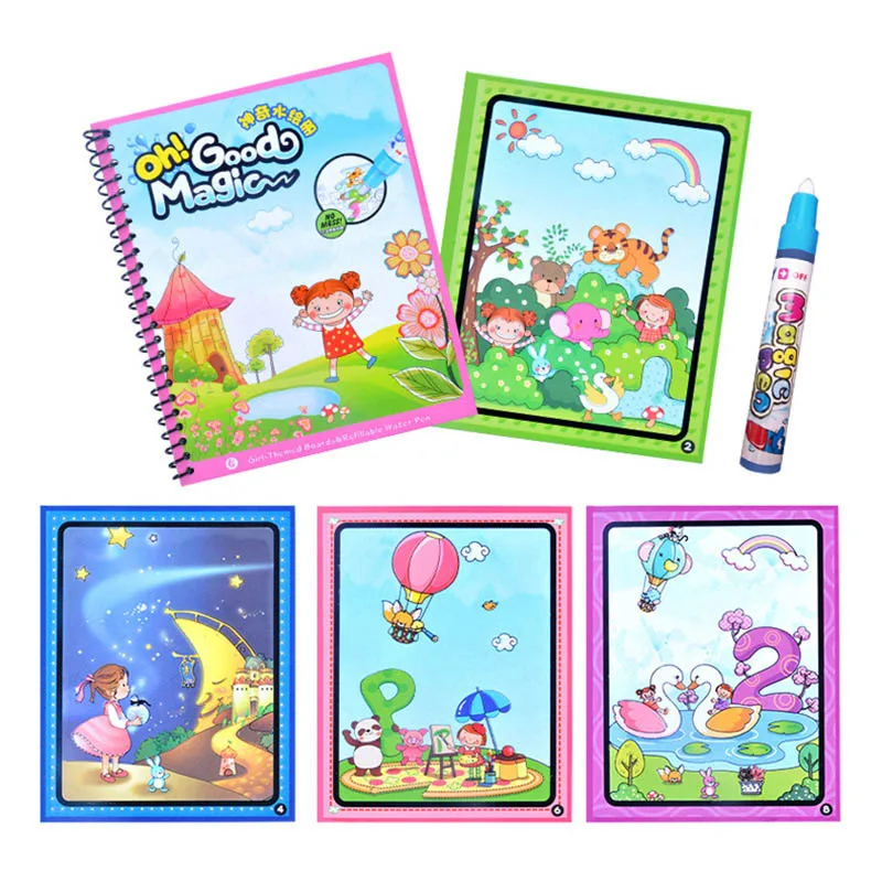 Magic Water Drawing Book Coloring Book Magic Pen Painting Board For Kids Creative Gift Educational Drawing Toys
Magic Water Drawing Book Coloring Book Magic Pen Painting Board For Kids Creative Gift Educational Drawing Toys