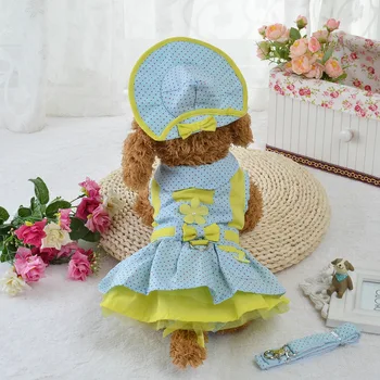 Pearl Flowers Dot Dog Dresses Dogs Princess Dress 6071056 Puppy Supplies ( Dress + Hat + Panties + Leash = 1set
Pearl Flowers Dot Dog Dresses Dogs Princess Dress 6071056 Puppy Supplies ( Dress + Hat + Panties + Leash = 1set