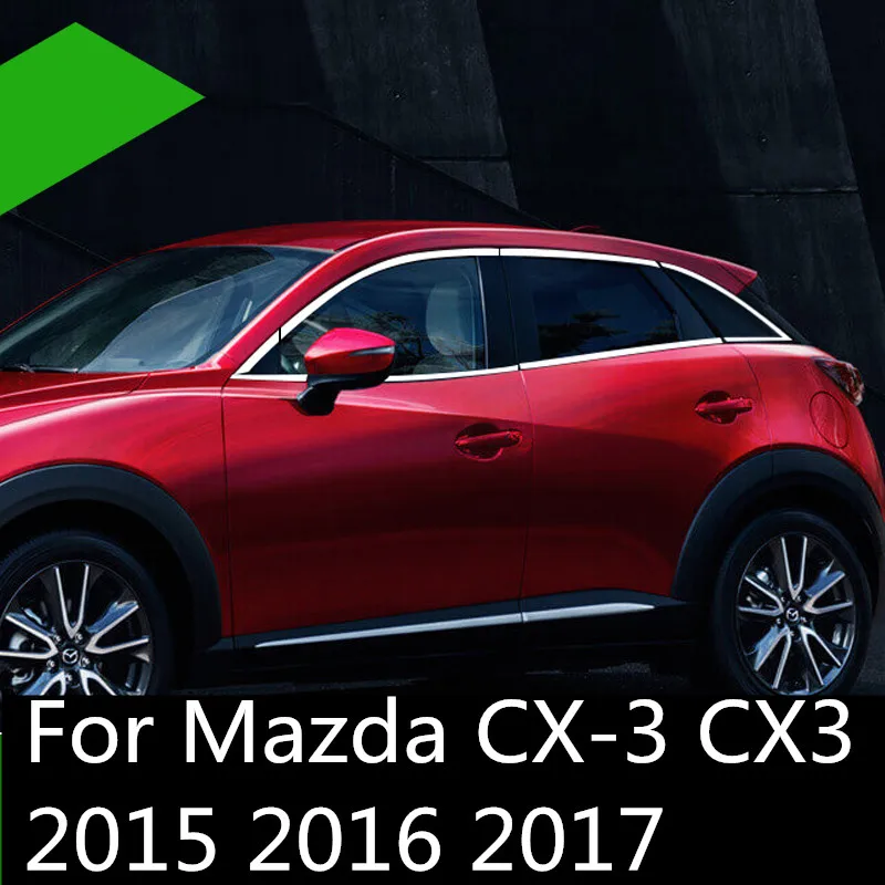 For Mazda CX-3 CX3 2015 2016 2017 Stainless steel Car WindowTrim Sticker External Accessories Adhesive Decoration 12pcs
For Mazda CX-3 CX3 2015 2016 2017 Stainless steel Car WindowTrim Sticker External Accessories Adhesive Decoration 12pcs