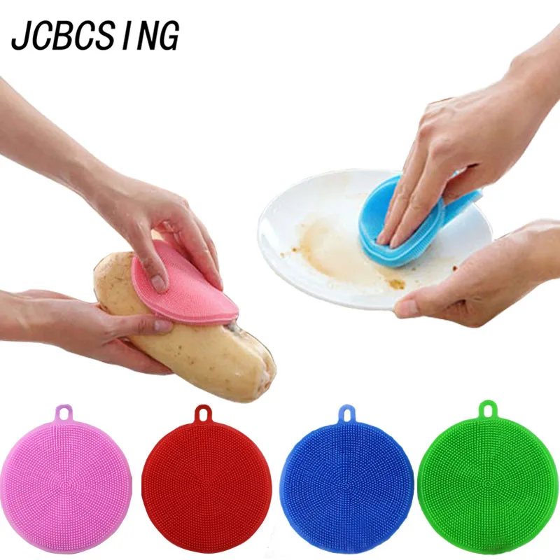 JCBCSING 1Pc 4Color Tableware Clean Brush Silicone Vegetable Fruit Bowl Multifunctional Cleaning Soft Brush kitchen Accessories
JCBCSING 1Pc 4Color Tableware Clean Brush Silicone Vegetable Fruit Bowl Multifunctional Cleaning Soft Brush kitchen Accessories