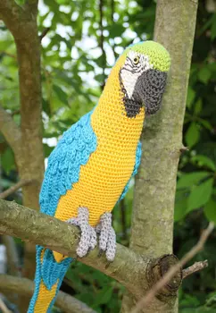 Amigurumi Blue-and-Yellow Macaw/Parrot crochet baby shower house room decrotive, gift for freind,photo use
Amigurumi Blue-and-Yellow Macaw/Parrot crochet baby shower house room decrotive, gift for freind,photo use