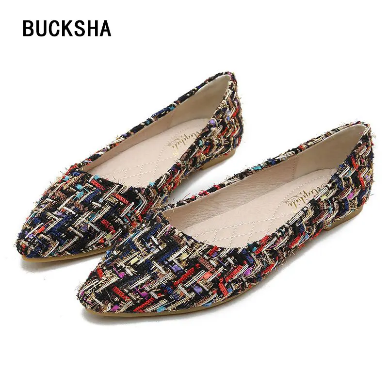 2019 Spring Women Flats Shallow Shoes Ladies Flats Slip On Gingham Pointed Toe designer woman shoes Large 31-43
2019 Spring Women Flats Shallow Shoes Ladies Flats Slip On Gingham Pointed Toe designer woman shoes Large 31-43