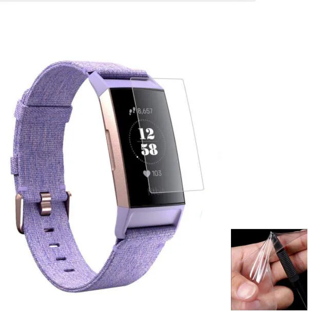 Защитная пленка для смарт-часов Fitbit Charge 3 4 полная защитная крышка экрана 2 шт. |