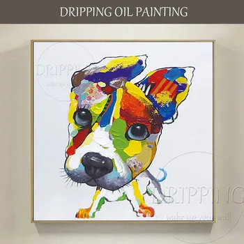 10 Designs Available Artist Hand-painted High Quality Funny Small Dogs Oil Painting on Canvas Funny Mini Dog Oil Painting
10 Designs Available Artist Hand-painted High Quality Funny Small Dogs Oil Painting on Canvas Funny Mini Dog Oil Painting