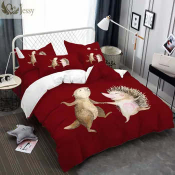 Polyester Bedclothes Hedgehog Dancing with Happy Groundhog Bed Linens Set 3/4Pcs Twin Full Queen King Size Bedding Set
Polyester Bedclothes Hedgehog Dancing with Happy Groundhog Bed Linens Set 3/4Pcs Twin Full Queen King Size Bedding Set