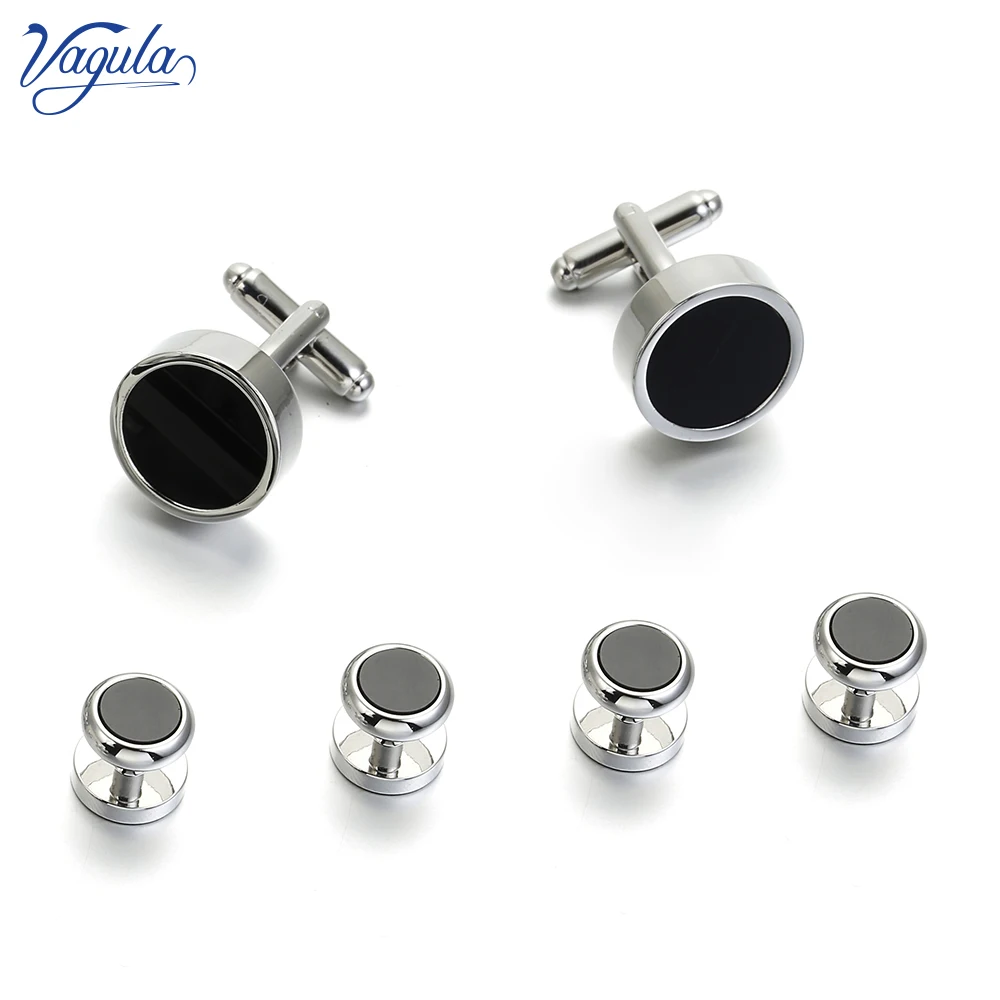 VAGULA New Cufflink Studs 6 PCS Set Black Stone Gemelos Tuxedo Collar Stud Bonito Men Jewelry 436
VAGULA New Cufflink Studs 6 PCS Set Black Stone Gemelos Tuxedo Collar Stud Bonito Men Jewelry 436