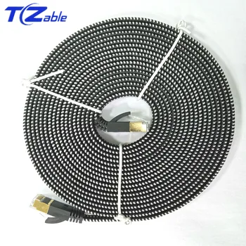 10Gbps Ethernet Cable RJ45 Cat7 Lan Cable SSTP RJ 45 Network Cable Flat Cat7 Patch Cord For Modem Router Computer Cable Ethernet
10Gbps Ethernet Cable RJ45 Cat7 Lan Cable SSTP RJ 45 Network Cable Flat Cat7 Patch Cord For Modem Router Computer Cable Ethernet