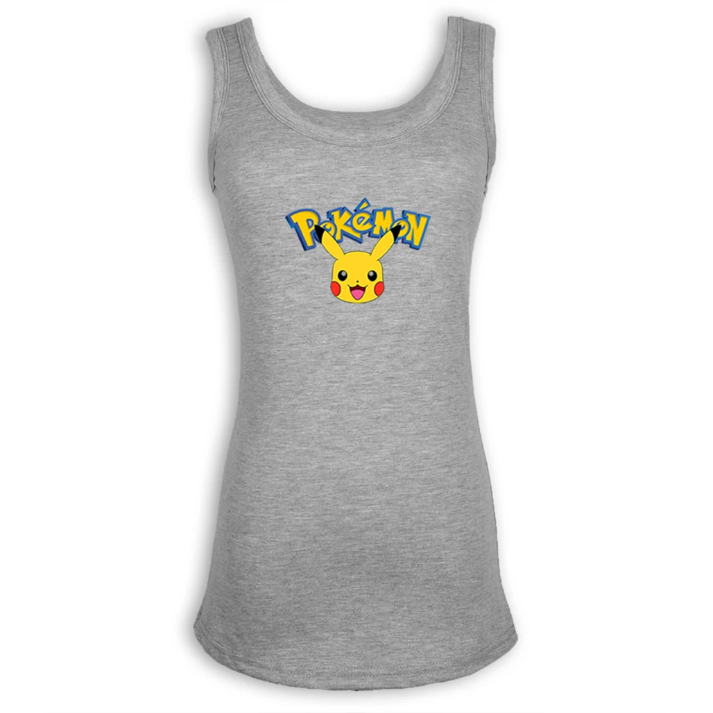 Kawaii Pokemon Cartoon Pikachu Pattern Ladies Girl's Tank Top Gray White Cotton Fitness Vest Summer Tops Women Plus Size S L XXL
Kawaii Pokemon Cartoon Pikachu Pattern Ladies Girl's Tank Top Gray White Cotton Fitness Vest Summer Tops Women Plus Size S L XXL