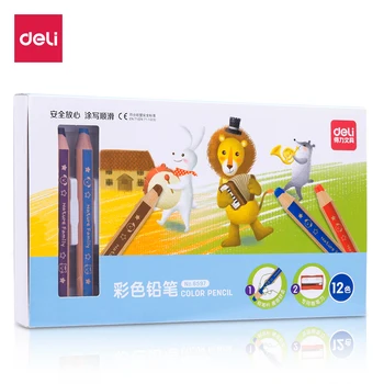 Deli Thickened Color Pencil for Children's Painting Art Drawing Colored Pencil 6/12 Colors Kids Creative Painting Colored Pencil
Deli Thickened Color Pencil for Children's Painting Art Drawing Colored Pencil 6/12 Colors Kids Creative Painting Colored Pencil
