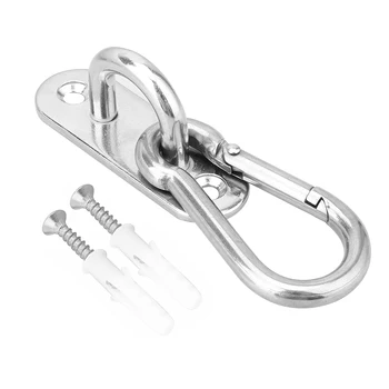 1 Set Stainless Steel Spring Shap Quick hook Chain U-shaped Hook Base Ceiling Fans/Chandelier/Sandbags/Ceiling Chandelier Hook
1 Set Stainless Steel Spring Shap Quick hook Chain U-shaped Hook Base Ceiling Fans/Chandelier/Sandbags/Ceiling Chandelier Hook